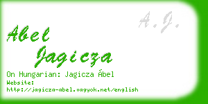 abel jagicza business card